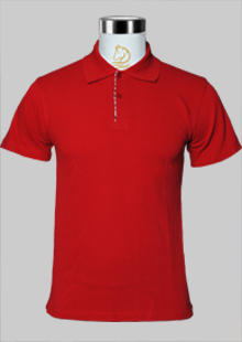 深红色夏季短袖T恤现货